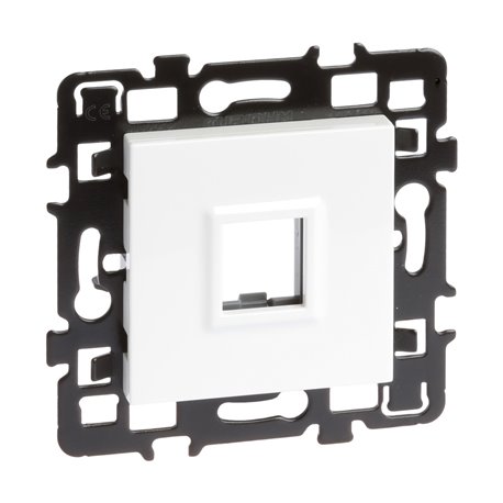 Lot de 10 Cadres supports Pour noyaux RJ45 Blanc