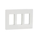 Support + plaque pour boîte concentration Unica NU023418 Blanc 3 colonnes de 4 modules