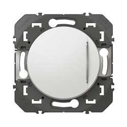Poussoir simple avec voyant lumineux dooxie 6A 250V finition blanc600016