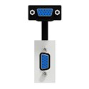 Prise VGA (HD15 female) préconnectorisée Unica NU343218 Blanc 1 module mécanisme seul
