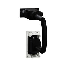 Prise VGA (HD15 female) préconnectorisée Unica NU343218 Blanc 1 module mécanisme seul