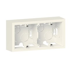 Cadre saillie 2 postes dooxie finition blanc600042