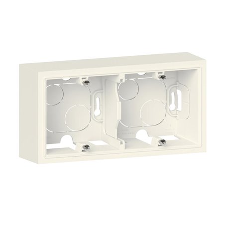 Cadre saillie 2 postes dooxie finition blanc600042