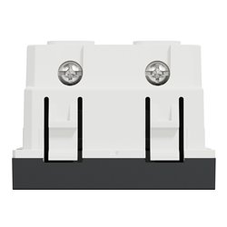 Prise standard US 15A 2P+T Unica NU302854 anthracite 2 modules mécansime seul