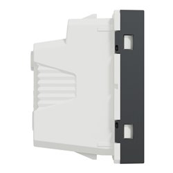 Prise standard US 15A 2P+T Unica NU302854 anthracite 2 modules mécansime seul