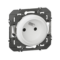 Prise de courant easyreno 2P+T faible profondeur dooxie 16A finition blanc600328