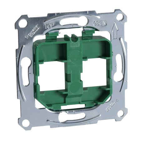 Prise support double RJ45 compatible conn keystone D-Life MTN4566-0004 Vert mécanisme seul