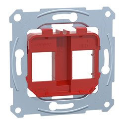 Prise support double RJ45 compatible conn keystone D-Life MTN4566-0006 Rouge mécanisme seul
