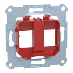 Prise support double RJ45 compatible conn keystone D-Life MTN4566-0006 Rouge mécanisme seul