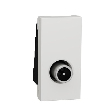 Prise télévision TV mâle individuel Unica NU346118 Blanc 1 module mécanisme seul Prise télévision TV mâle individuel Unica NU346118 Blanc 1 module mécanisme seul
