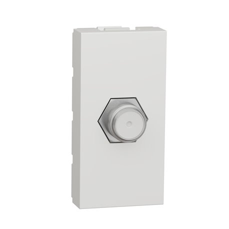 Prise télévision TV type F Unica NU346818 Blanc 1 module mécanisme seul Prise télévision TV type F Unica NU346818 Blanc 1 module mécanisme seul