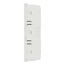 Prise triple 2P+T FR 45° Unica NU307918 Blanc mécanisme seul