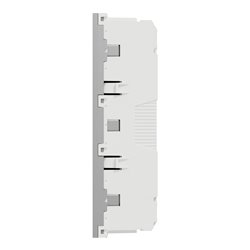 Prise triple 2P+T FR 45° Unica NU307930 Aluminium mécanisme seul