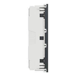 Prise triple 2P+T FR 45° Unica NU307954 Anthracite mécanisme seul