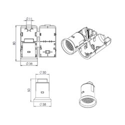 Lot de 10 Testeurs de chantier E27 