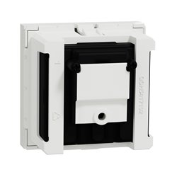 Prise TV + FM + SAT Unica NU345018 Blanc 2 modules mécanisme seul