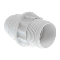 Lot de 10 Douilles E27 Double bague blanche
