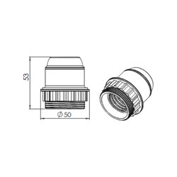 Douille E 27 double avec bague - Eur'Hom - MisterMateriaux