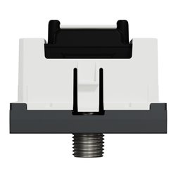 Prise TV + FM + SAT Unica NU345054 anthracite 2 modules mécansime seul