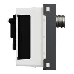 Prise TV + FM + SAT Unica NU345054 anthracite 2 modules mécansime seul
