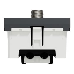Prise TV + FM + SAT Unica NU345054 anthracite 2 modules mécansime seul