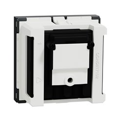 Prise TV + FM + SAT Unica NU345054 anthracite 2 modules mécansime seul