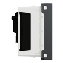 Prise TV + FM individuel Unica NU345154 anthracite 2 modules mécansime seul