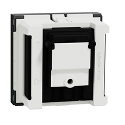 Prise TV + FM individuel Unica NU345154 anthracite 2 modules mécansime seul