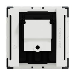 Prise TV + FM individuel Unica NU345154 anthracite 2 modules mécansime seul