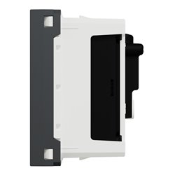 Prise TV + FM individuel Unica NU345154 anthracite 2 modules mécansime seul