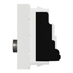 Prise TV mâle individuel Unica NU346220 Blanc antibactérien 2 modules mécanisme seul