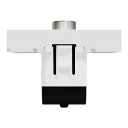 Prise TV mâle individuel Unica NU346220 Blanc antibactérien 2 modules mécanisme seul