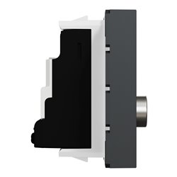 Prise TV mâle individuel Unica NU346254 anthracite 2 modules mécansime seul