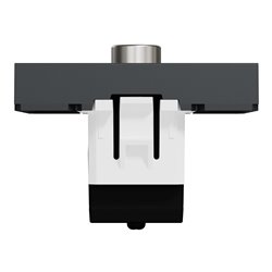 Prise TV mâle individuel Unica NU346254 anthracite 2 modules mécansime seul