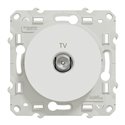 Prise TV simple Odace S520445 Blanc 