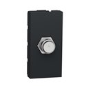 Prise TV type F Unica NU346854 anthracite 1 module mécanisme seul