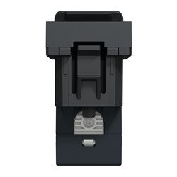 Prise RJ45 simple cat 6 STP Unica NU341654 anthracite 1 module mécanisme seul