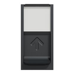 Prise RJ45 simple cat 6 STP Unica NU341654 anthracite 1 module mécanisme seul