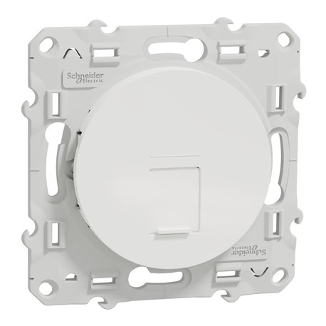 Prise RJ45 grade 3 (multimédia) cat. 6 STP Odace S520476 Blanc Prise RJ45 grade 3 (multimédia) cat. 6 STP Odace S520476 Blanc