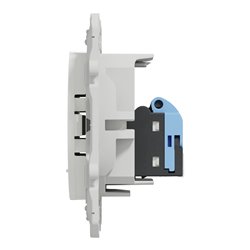 Prise RJ45 grade 3 (multimédia) cat. 6 STP Odace S520476 Blanc 