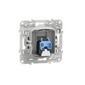 Prise RJ45 grade 3 (multimédia) cat. 6 STP Odace S520476 Blanc 