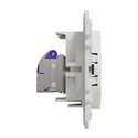 Prise RJ45 grade 3 (multimédia +) cat. 6A STP(longue distance) Odace  S520477 Blanc 