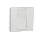 Prise RJ45 simple cat 6A blindé STP FTP Unica NU344918 Blanc 2 modules mécanisme seul