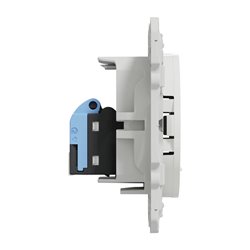 Prise RJ45 grade 1 (téléphone + informatique) cat. 6 UTP à vis Odace  S520475 Blanc 