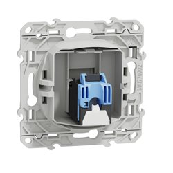 Prise RJ45 grade 1 (téléphone + informatique) cat. 6 UTP à vis Odace  S520475 Blanc 