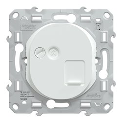 Prise RJ45 cat6a grade 3 (multimédia +) (longue distance) Ovalis S320477 Blanc 