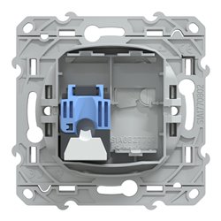 Prise RJ45 cat6a grade 3 (multimédia +) (longue distance) Ovalis S320477 Blanc 