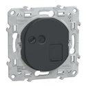 Prise RJ45 cat.6 STP réseaux VDI- grade 3 Ovalis S340476 anthracite 