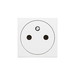 Prise 2P+T Surface Mosaic 2 modules avec connexion bornes automatiques blanc 077111L