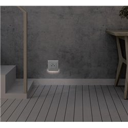 Prise 2P+T Surface Mosaic 2 modules avec connexion bornes automatiques blanc 077111L
